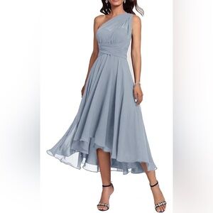Convertible Chiffon Tea Length Dress Infinity Formal Dress